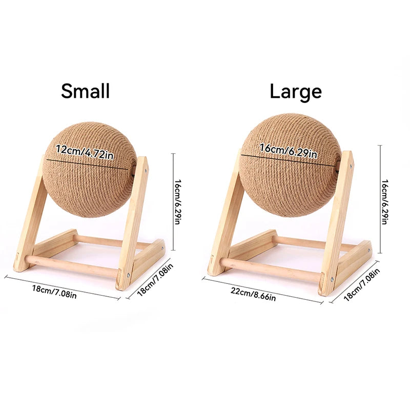 Free-Standing Cat Scratching Ball