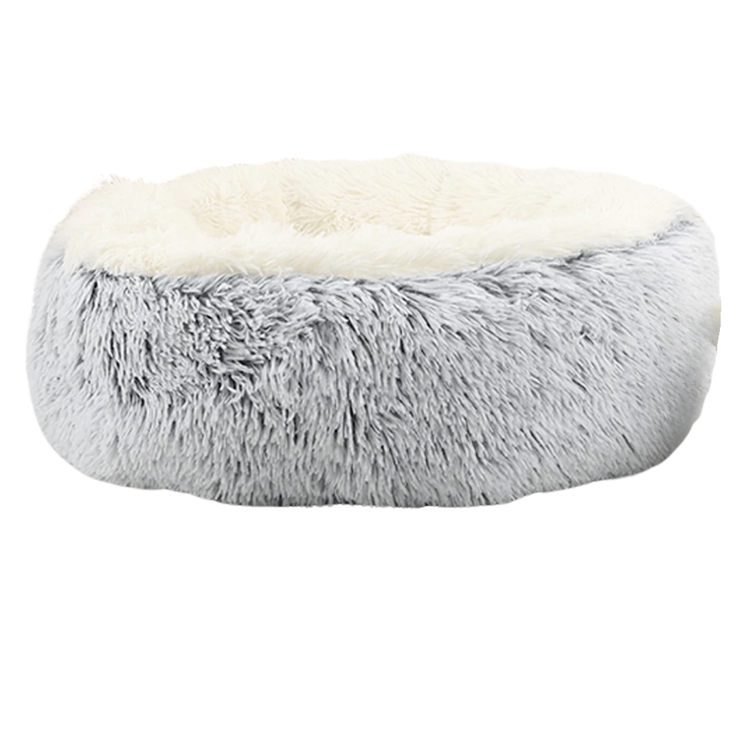 Extra Fluffy & Deep Plush Donut Dog Bed  4