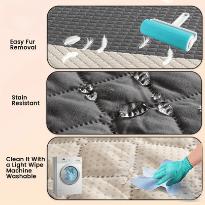 Quilted Water-Resistant Dog Furniture Protector Cover for Beds & Sofas 8