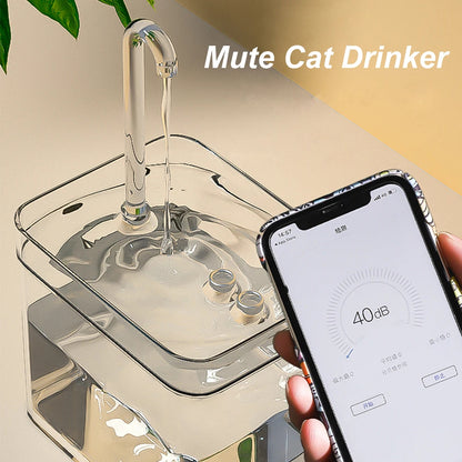 1.5L Automatic Cat Water Fountain & Filter | USB Rechargeable