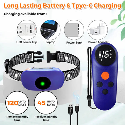 500m Waterproof Remote Control Dog Training Collar 7