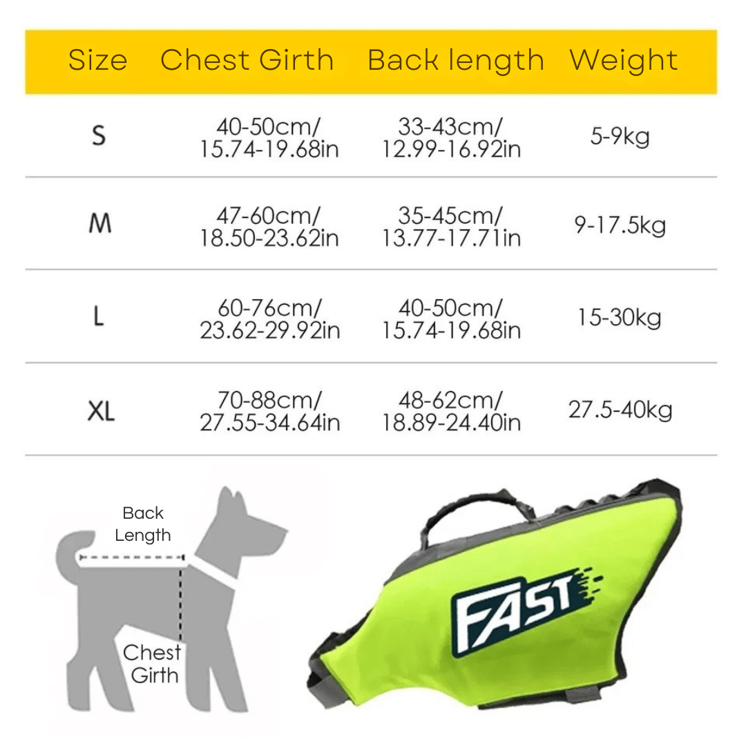 Dog Life Jacket Safety Vest for Swimming | Adjustable & Reflective Dog Swim Vest 6