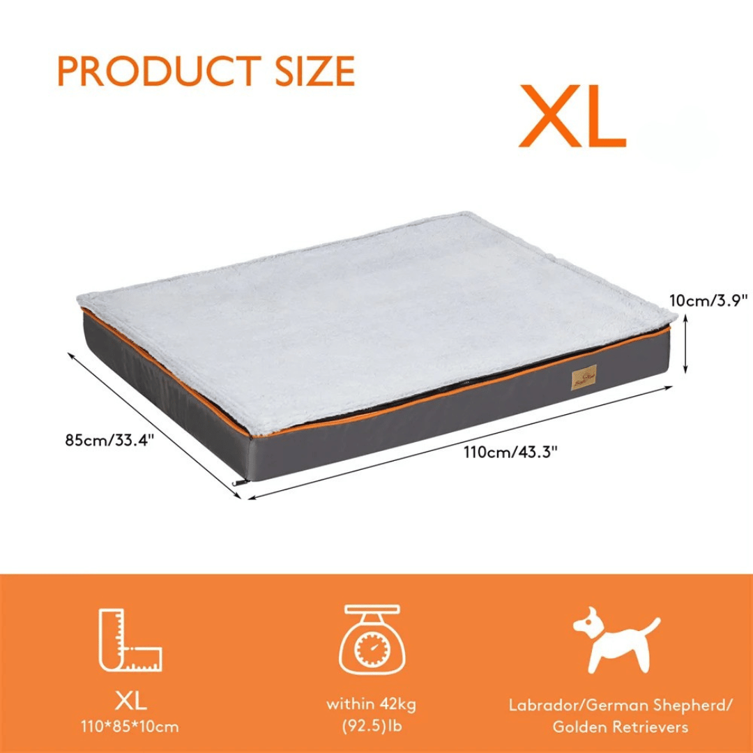 Orthopedic Dog Bed for Large & XL Dogs with Washable Cover 12