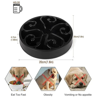 Slow Feeder Dog Bowl with Anti-Flip Base | Dog Lick Bowl for Heathy & Fun Eating