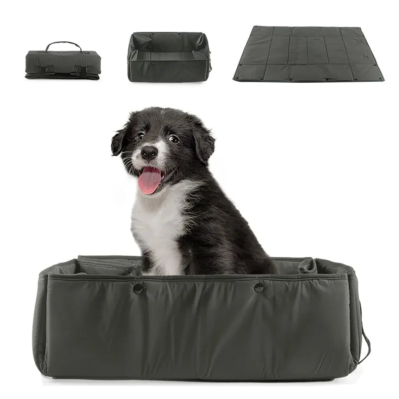 2-In-1 Portable Dog Mat & Travel Basket for Outdoors 7