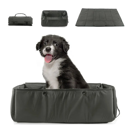 2-In-1 Portable Dog Mat & Travel Basket for Outdoors 7