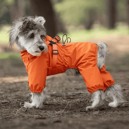 Waterproof Dog Jacket Jumpsuit with Built-In Harness