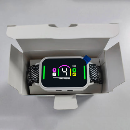 Smart Automatic Dog Bark Collar | Digital Anti-Bark eCollar with Sound, Vibration & Shock Controls