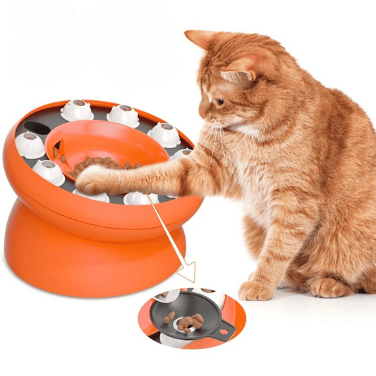 Multifunctional Slow Feeder Cat Puzzle Toy for Healthy Eating & Weight Loss