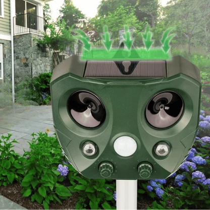 Solar Ultrasonic Animal Repeller for Gardens | Safe Motion-Activated Pest Deterrent for Rodents, Birds, Foxes & Cats 1