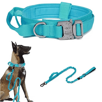 Heavy Duty Military-Style Tactical Dog Collar & Leash for Large & XL Dogs 8