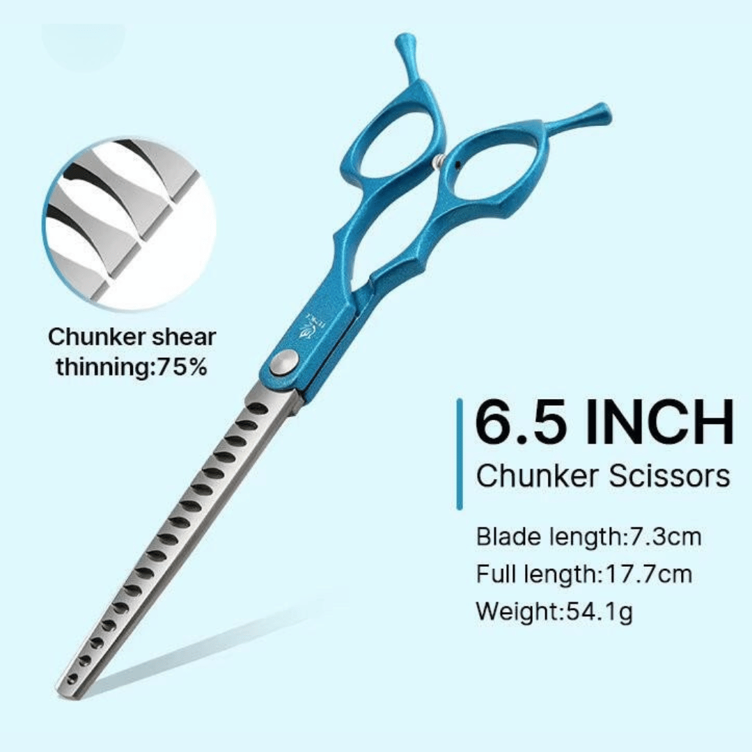 6.5-Inch Professional Dog Grooming Scissors Kit with Ergonomic Handles & High-Precision Stainless Steel 7