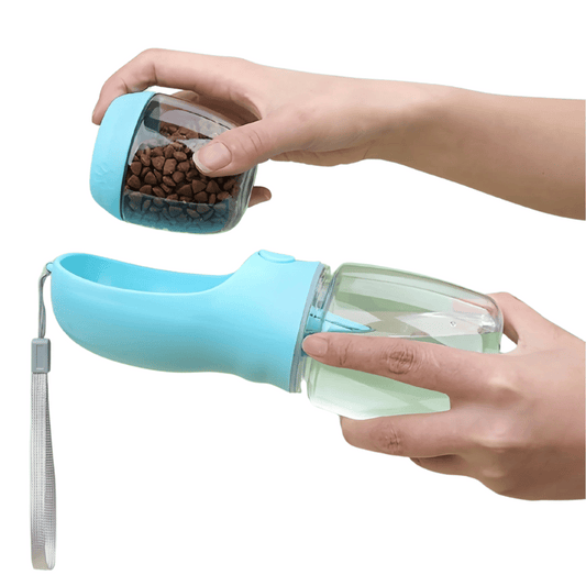 2-In-1 Portable Dog Water Bottle & Food Storage Container