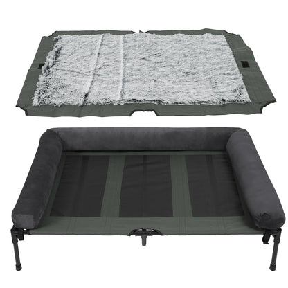 XL Raised Dog Bolster Bed for Large Dogs