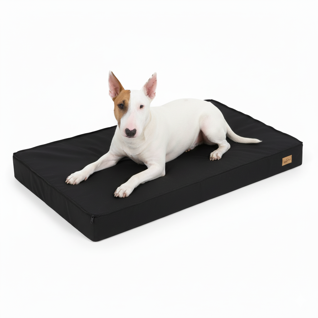 Thick Orthopaedic Dog Bed Mattress with Removable Cover for Large Dogs