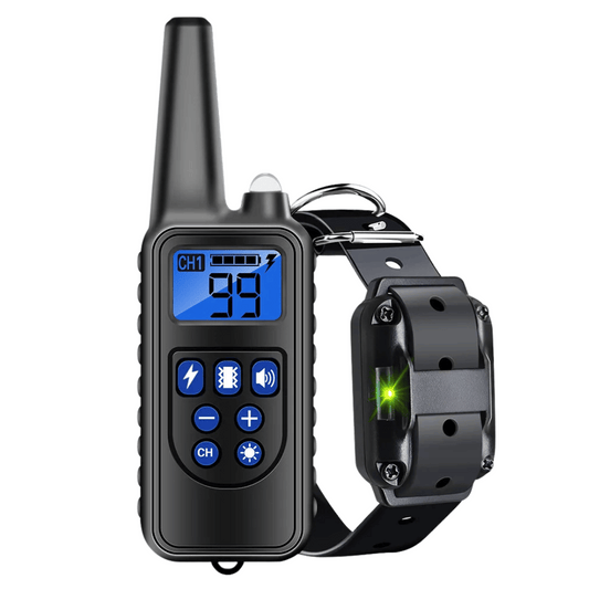 800m Dog Training Collar & Remote Control with Shock, Vibration & Beep Warnings 1