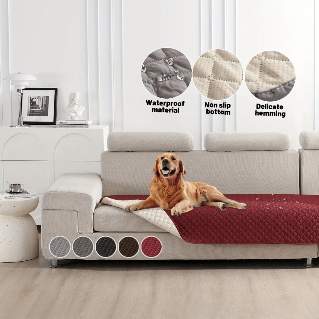 Quilted Water-Resistant Dog Furniture Protector Cover for Beds & Sofas 2