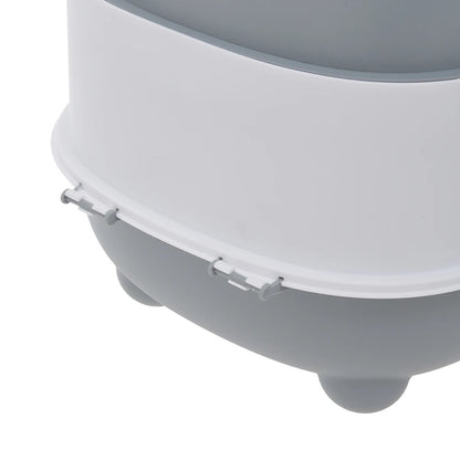 Spacious Enclosed Cat Litter Box with USB-Powered UV Sterilization Lamp & Stable Base
