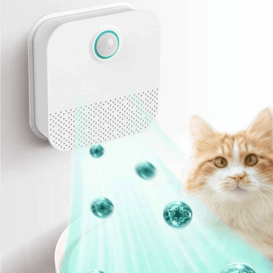 Smart Odour Eliminator for Cat Litter Boxes | Automatic Pet Air Purifier & Deodoriser