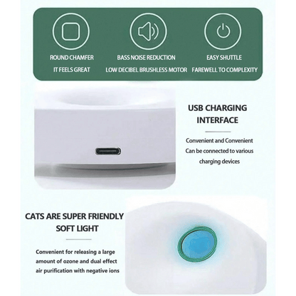 Smart Sensor Cat Litter Odour Eliminator | USB Rechargeable