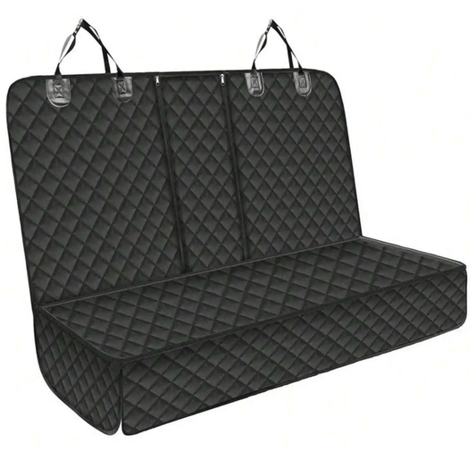 Waterproof Dog Car Seat Cover & Hammock with Zip Split for Armrest Access | Non-Slip, Scratchproof Back Seat Protector