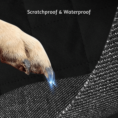 Dog Back Seat Cover | Waterproof Car Seat Protector for Dogs | Non-Slip, Side Flaps & Storage Pockets | Cars, SUVs & 4x4s