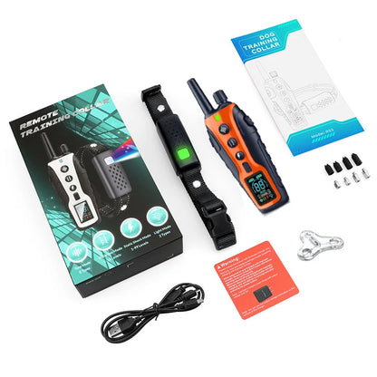 Night-Safe Flashlight Dog Training Collar & Remote Control up to 1000m