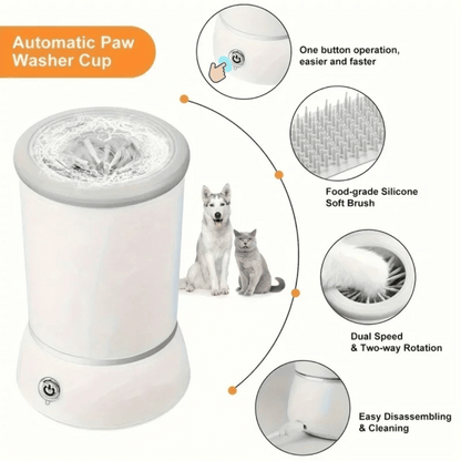 Automatic Dog Paw Cleaner Cup for Quick & Easy On-The-Go Paw Washing | Low-Noise & USB Rechargeable 7