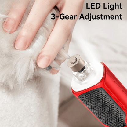 Quiet Dog Nail Grinder with Light for Easy & Peaceful Dog Paw Grooming | USB Rechargeable 4