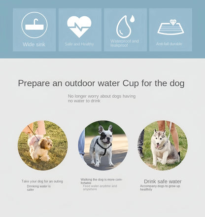 2-In-1 Portable Dog Water Bottle & Food Storage Container