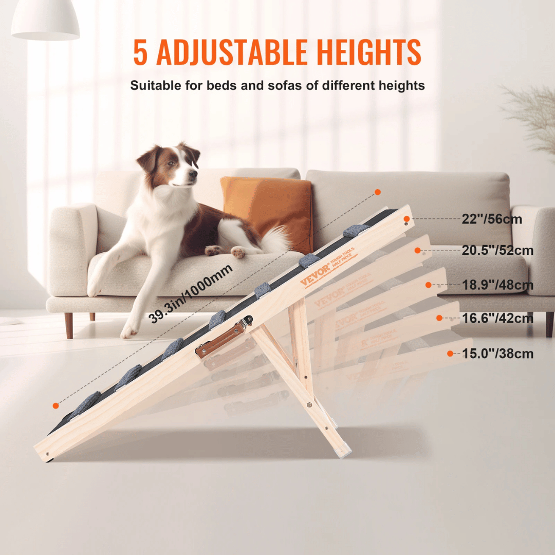 Anti-Slip Wooden Dog Ramp 4