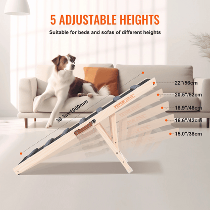 Anti-Slip Wooden Dog Ramp 4