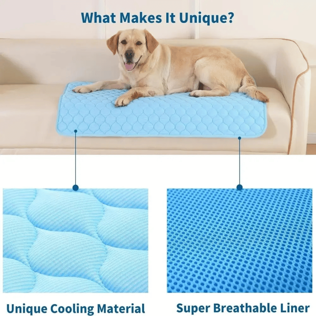Ice Silk Pet Cooling Mat for Dogs & Cats