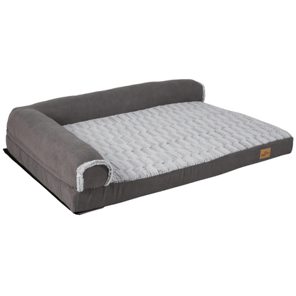 XL Orthopedic Memory Foam Dog Bolster Bed for Large Dogs