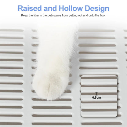 Front & Top Entry Enclosed Cat Litter Box with Drawer Tray & Scoop 11