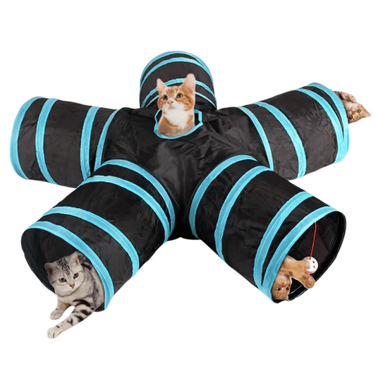 Portable Cat Tunnel for Indoor Play | Collapsible Tube Toy for Cats & Kittens