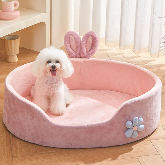Adorable-Warm-Fleece-Pet-Bed-for-Small-Dogs-Cats-1