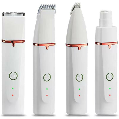 Cordless 4-in-1 Dog Grooming Clippers – Low Noise, Waterproof & Rechargeable 1