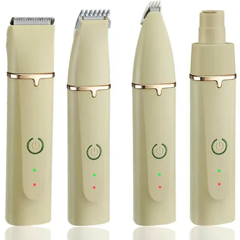 Cordless 4-in-1 Dog Grooming Clippers – Low Noise, Waterproof & Rechargeable 4