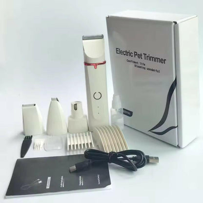 Cordless 4-in-1 Dog Grooming Clippers – Low Noise, Waterproof & Rechargeable 10