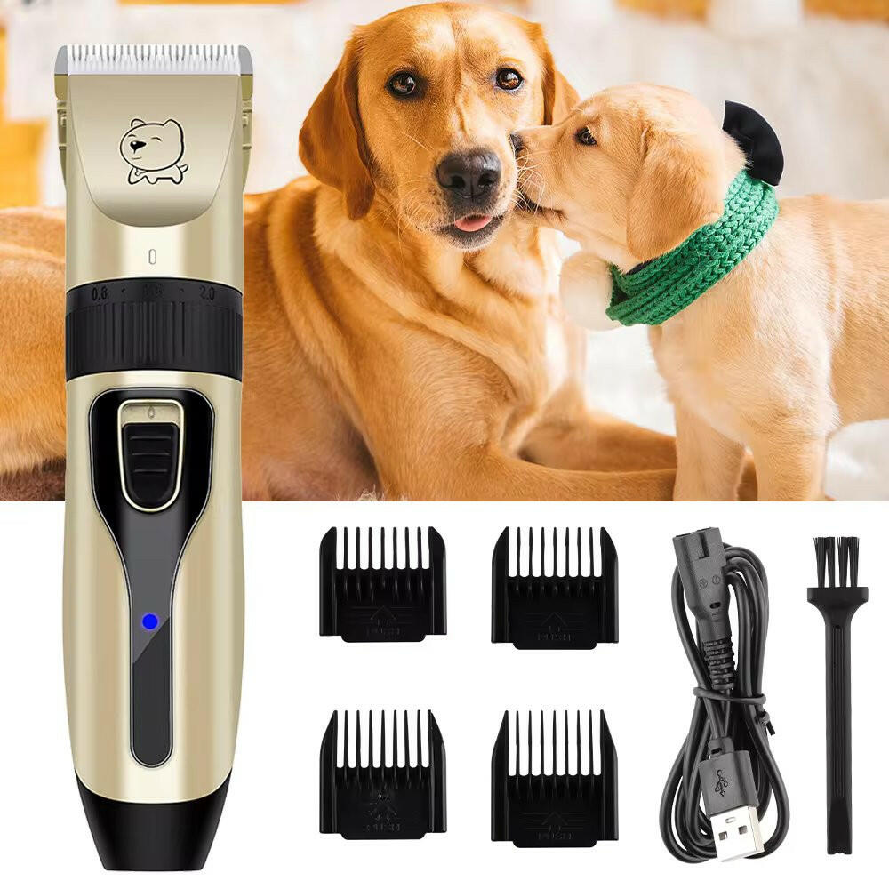 Cordless Dog Grooming Clippers Set with Precision Blades & 4 Guide Combs 3