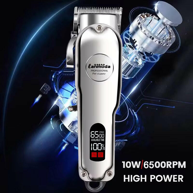 Cordless Dog Hair Trimmer Kit with Low Noise, Adjustable Blades & Long Battery Life 8