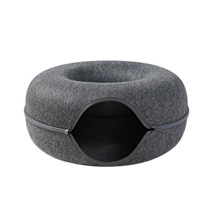 Donut-Shaped-Interactive-Cat-Bed-Tunnel-3