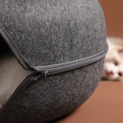 Donut-Shaped-Interactive-Cat-Bed-Tunnel-4