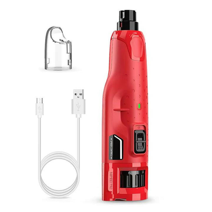 Low-Noise Dog Nail Grinder with LED Light & 6-Speed Control for Safe Claw Trimming 6