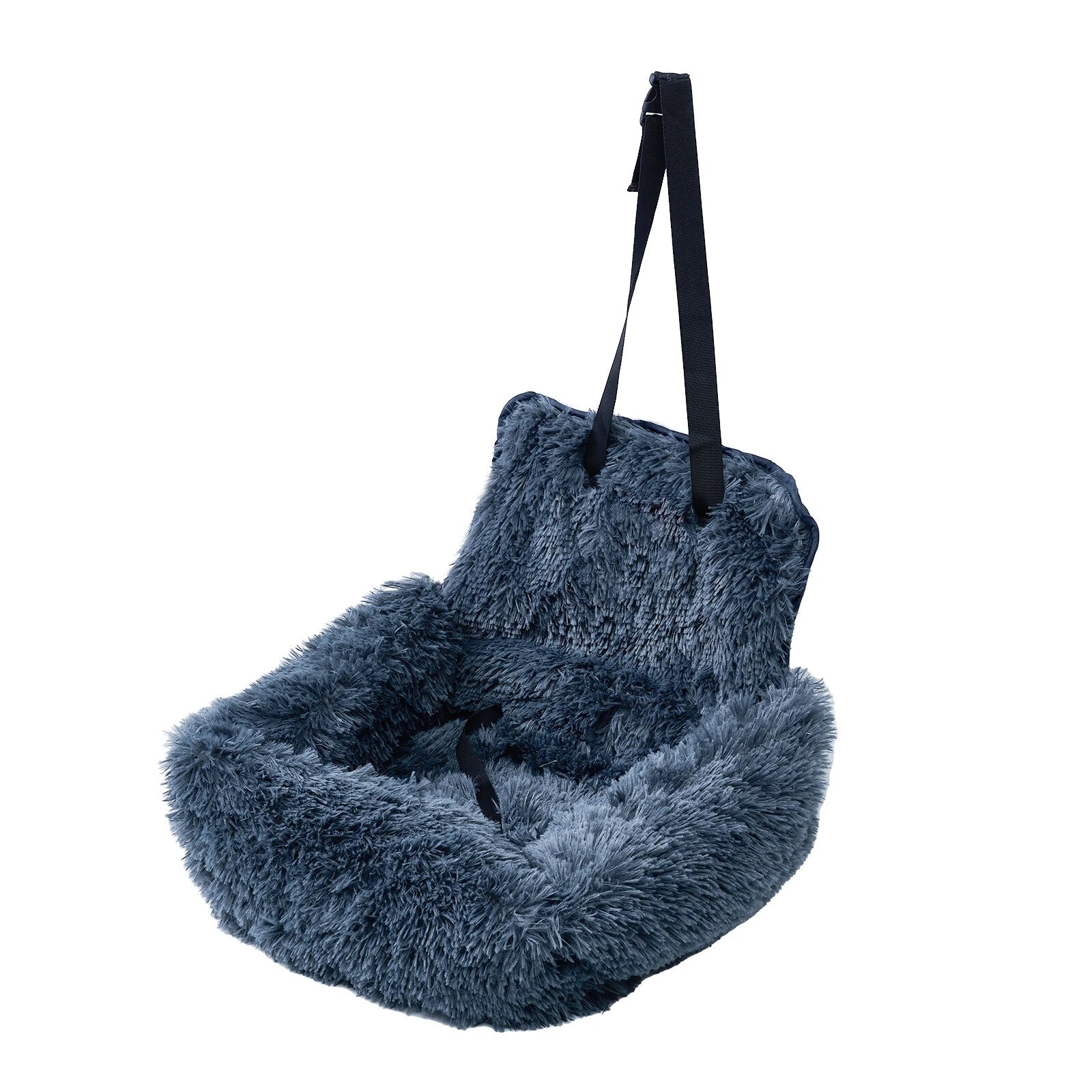 Fluffy-Calming-Dog-Car-Seat-Bed-2