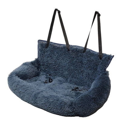 Fluffy-Calming-Dog-Car-Seat-Bed-3