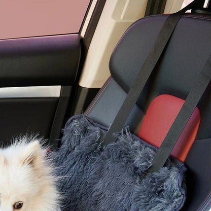 Fluffy-Calming-Dog-Car-Seat-Bed-6