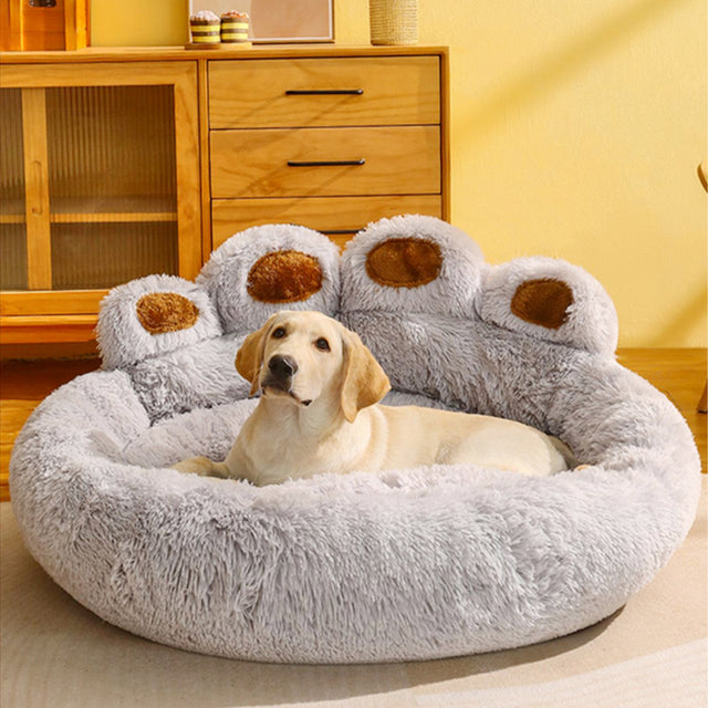 Fluffy-Paw-Shaped-Calming-Dog-Bed-6