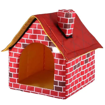 Fun-Brick-House-Indoor-Kennel-Dog-Bed-1